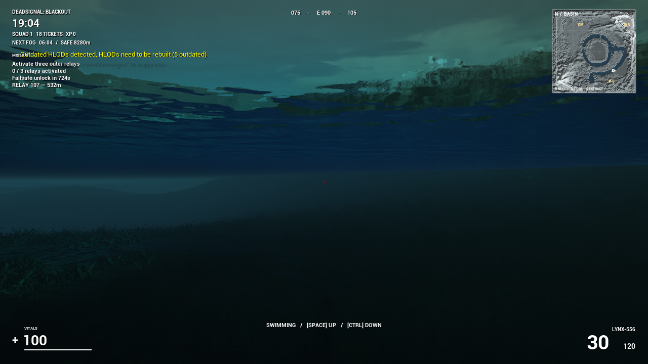DeadSignal Blackout development capture underwater